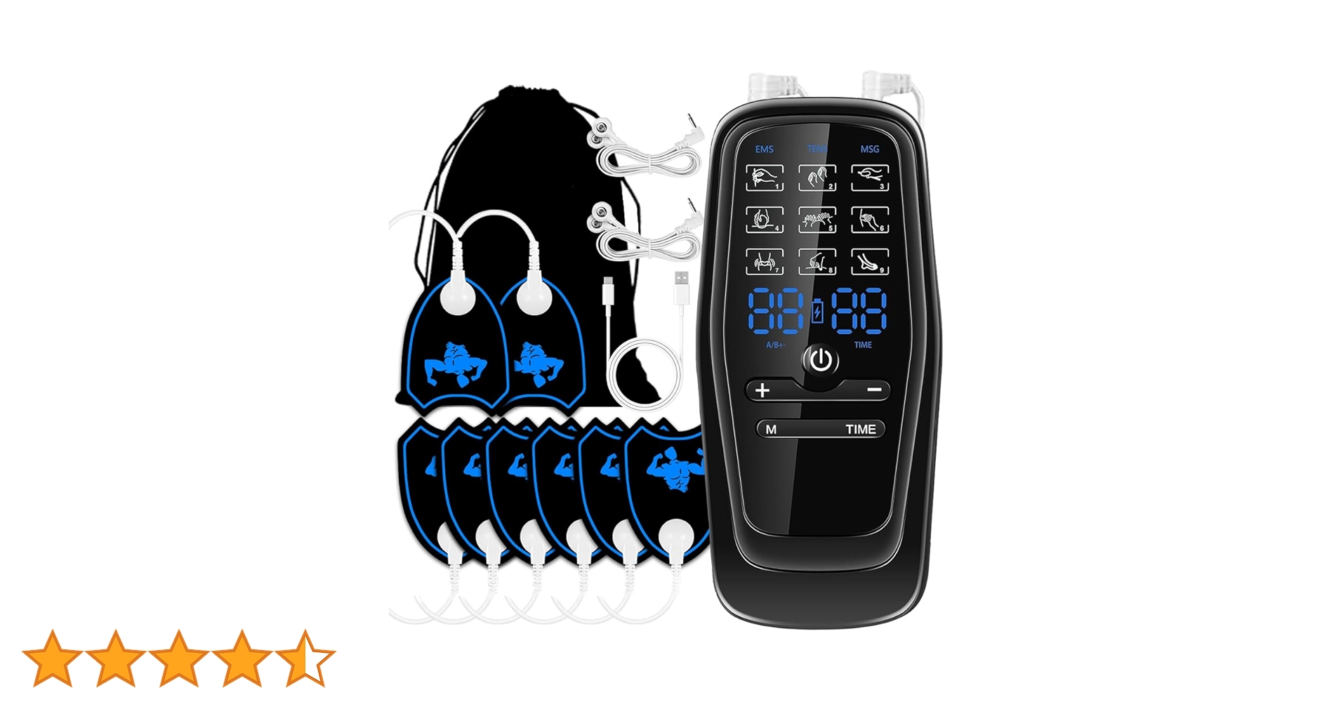 ★期間限定価格★ 業務用 EMS ⭐️新品未使用⭐️ Amazon | YOSINA EMS 全身筋肉刺激 9モード 30階段強度 A/B